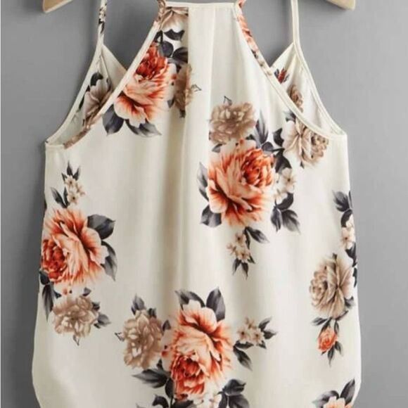 NWOT Shein Curve Floral Halter Top - Picture 13 of 15